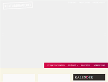 Tablet Screenshot of kulturbrauerei.de